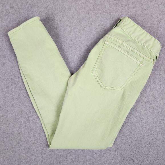 Free People Jeans Womens Size 25 Mint Green Zippered Ankle - Picture 2 of 16